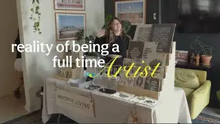 chatty artist diaries ☁️ trying new things, recovering creatively, selling in person