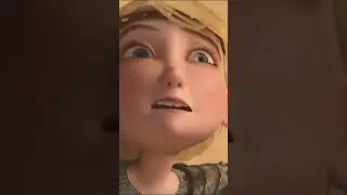 #astridhofferson rides on the shoulders of the dragon #toothless for the first time❤️👀