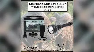 🆕LINTERNA LED BAT VISION WILD BOAR CON KIT DE CAZA🆕 Armeria Carril Garcia🐗🐗