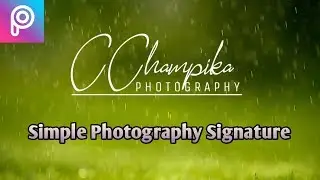 PHOTOGRAPHY SIGNATURE LOGO FOR MOBILE | Rotherland.ttf | PICSART