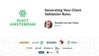 Generating your client validation rules - Ronald van der Kooy 2019