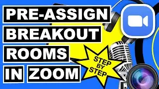 How to pre-assign participants into breakout rooms in Zoom before the event  | step by step tutorial