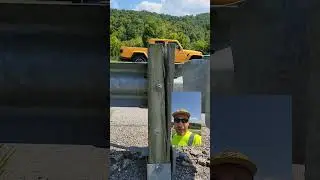 Dangerous Cracked Wood Guardrail Post #guardrailguy