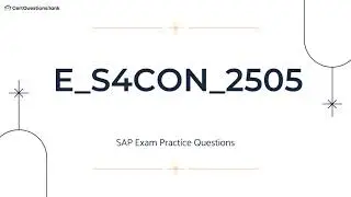 E_S4CON_2505 SAP S/4HANA Conversion and SAP System Upgrade Exam Practice Questions with Explanations