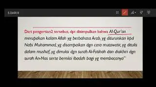 Pengertian dan Bagian-bagian Al-Qur'an
