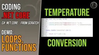 Creating a New Console App in VS Code - .NET Core 8 - C# Functions, Loops, Variables Demo