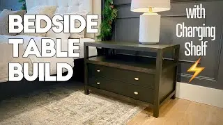 We Built a HUGE Bedside Table with Charging Shelf ⚡️