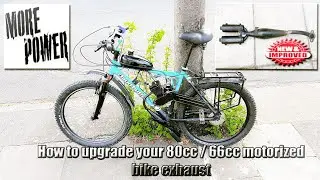 How to upgrade your 80cc motorized bike exhaust