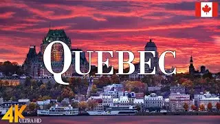 Quebec 4K drone view • Amazing Aerial View Of Quebec | Relaxation film with calming music