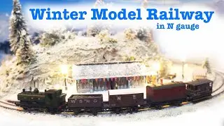 Winter Model Railway | Christmas 2023 rotating snow diorama