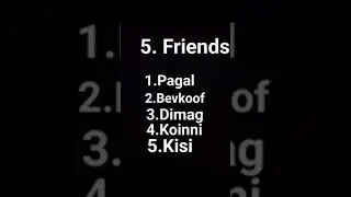 five friends funny video #short