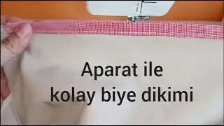 Aparat ile Biye dikimi/Biye aparatı nasıl yapılır /Karton ile kolay biye dikimi
