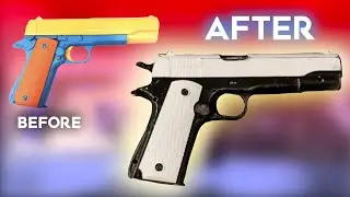 REPAINT A CHEAP TOY GUN TUTORIAL- EASY DIY