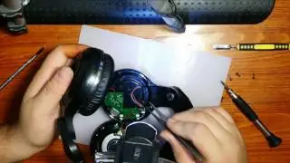 Headphone button repair...