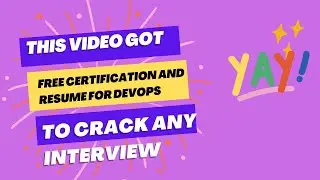 Free Certification For Devops in 2023 |Fresher Resume For Devops Role| 