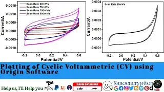 How to plot Cyclic Voltammetric (CV) data using Origin Software