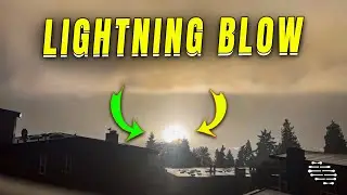 Lightning Strike Blows Transformer During Seattle Storm