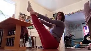 04 19 2020 half-minute supershort clip - Floating on a Boat Pose