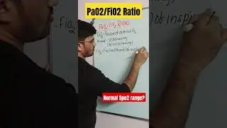 PaO2/FiO2 Ratio || #Dailydose #arterialoxygen #oxygen #shorts #video