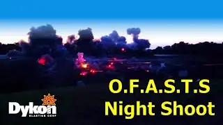 Dykon Blasting at Oklahoma Full Auto Night Shoot Slow Motion