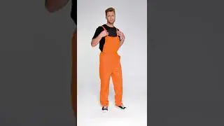 Latzhose orange Mann | dressforfun
