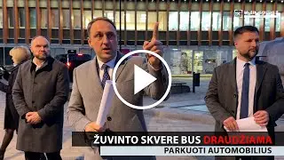 Žuvinto skvere bus draudžiama parkuoti automobilius