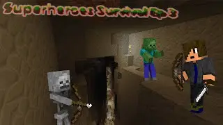Minecraft Superheroes Survival Episode 3 Caves Searching