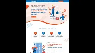 HVAC Landing page design - Heating and Plumbing near me - Kodegems