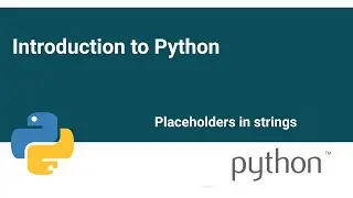 Placeholders in python.