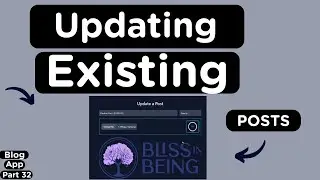 Edit Existing Posts Feature in a MERN Stack Application
