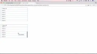 Unordered list with first row fixed