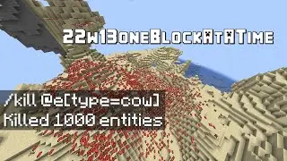 shitpost k!ll 1000 cows 22w13oneBlockAtATime