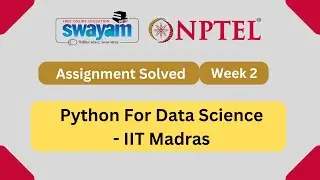 Python For Data Science Week 2 || NPTEL Answers || My Swayam || July 2023