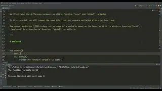 69- Functions in Python VIII [Variable Scope & Resolution]