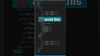 html Mistakes that you should avoid | 