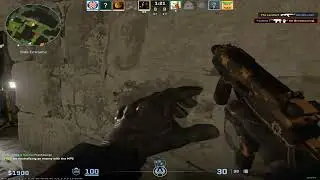 CT side Ace with MP9 and AK on Ancient CS2 ranked match