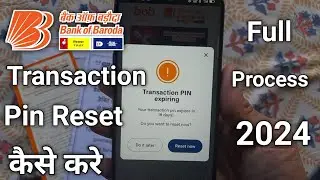 Bob world transaction pin Reset kaise kare 2024 | How to reset Bob world transaction pin 2024