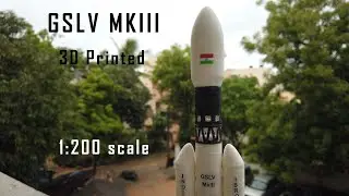3D Printed Rocket  |  GSLV MK III  | #3dprinted #isro #gslvmk3 #ender3