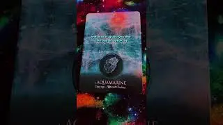 Oracle Card of the Day~Aquamarine 💙 #oraclereading #crystals
