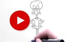 How to Draw Squidward from Spongebob  || How to Draw Cartoons 3