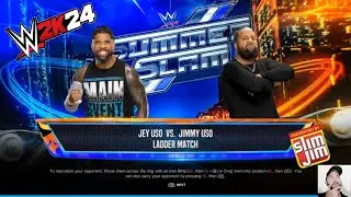 WWE 2K24 | Jey Uso vs Jimmy Uso | Ladder Match