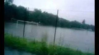 Flood In Norway, Buskerud.