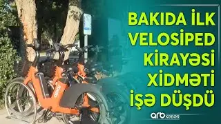 Bakıda ilk velosiped kirayəsi xidməti fəaliyyətə başladı