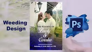 Wedding Invitation Card Design Tutorial || Adobe Photoshop Tutorial