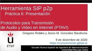Herramienta SIP p2p. Práctica 6: Presentación