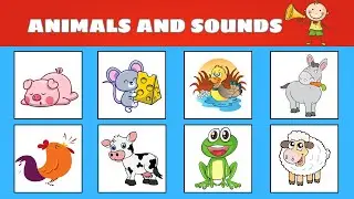 🐶🦁 Learn Animal Names And Sounds | Animal Cartoon | Dog, Elephant, Lion 🎉 | Oh Vui Kids