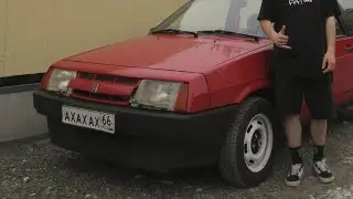 ВАЗ 2108 | идеальная морда, дворники на фары, губа golf 3, сделал короткое крыло из длинного, чешки