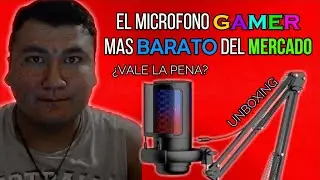 ¿VALE LA PENA? EL MEJOR MICROFONO GAMER MAS BARATO DEL 2024 PARA STREAMING / UNBOXING Y REVIEW.