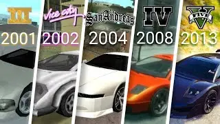 GTA CAR EVOLUTION (2001-2013) / GTA 3   - GTA 5 HD