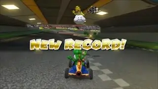 Mario Kart Stadium 1m 55s Time Trial playthrough Mario Kart 8